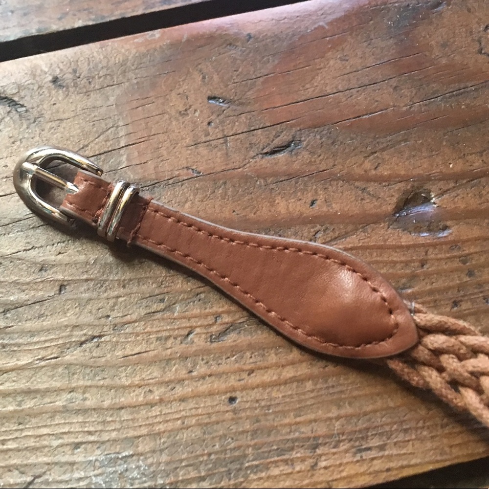 FREE W BUNDLE Braided brown belt